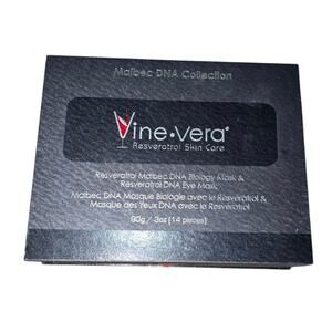 12pc VINE VERA Resveratrol Skin Care Malbec DNA Collection Biology Mask Eye Mask